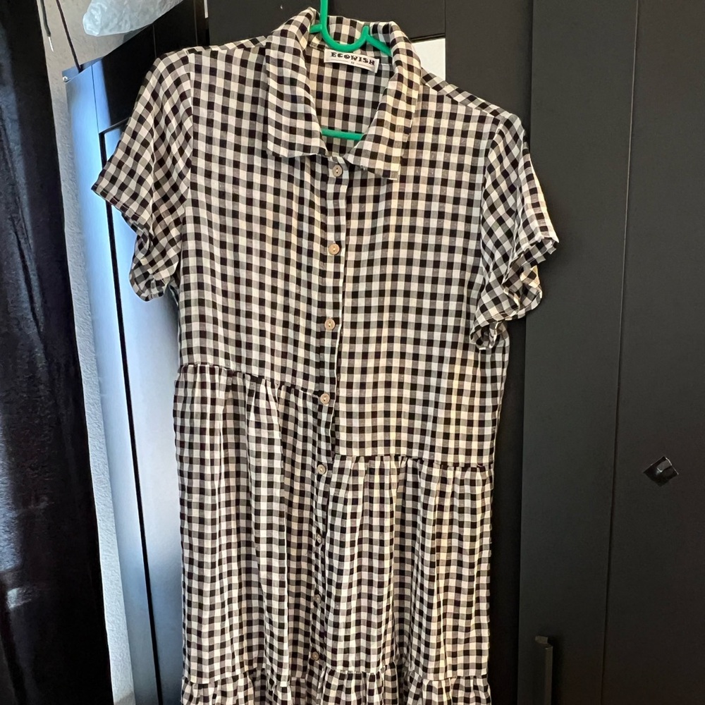 Casual Dress - black and white
